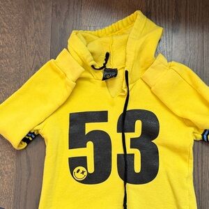 Yellow Hoodie with Black Number 53